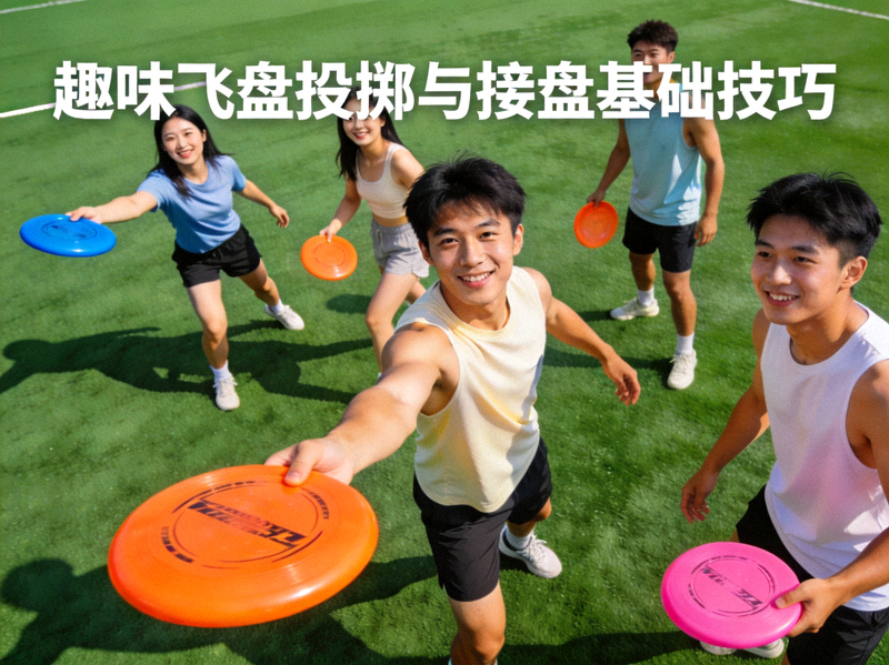 趣味飞盘投掷与接盘基础技巧 - 一群年轻人在草坪上玩飞盘