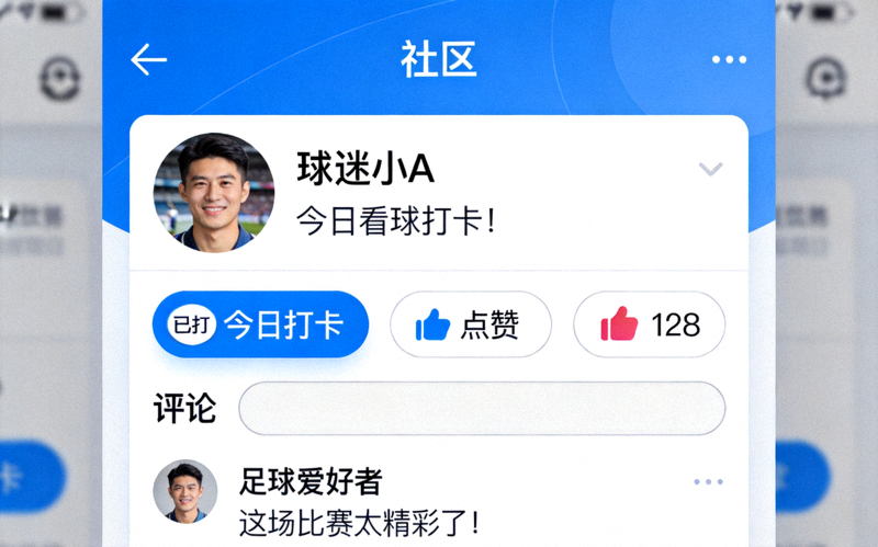 爱游戏体育平台社区用户互动截图 - 展示打卡、点赞和评论功能