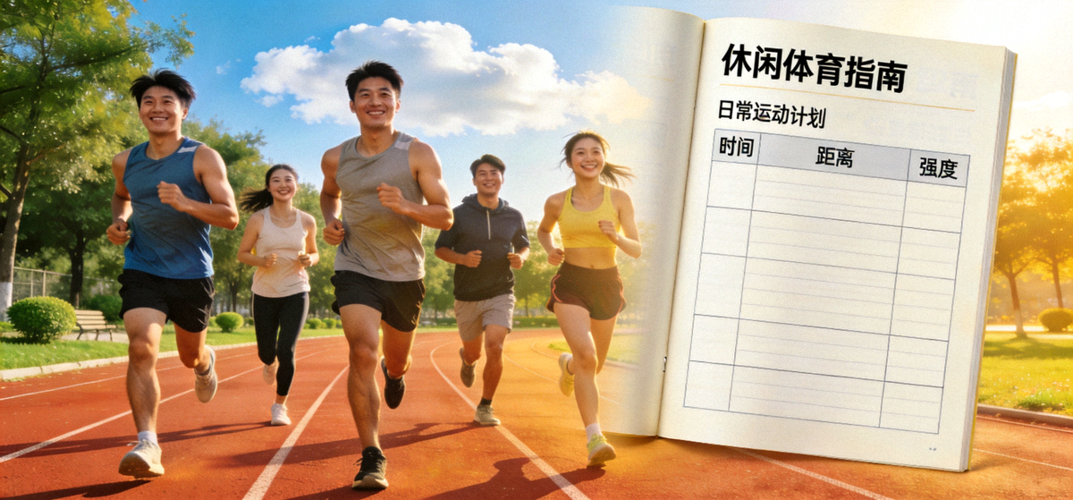 户外跑道上结伴跑步的人群 - 使用休闲体育指南规划日常运动计划