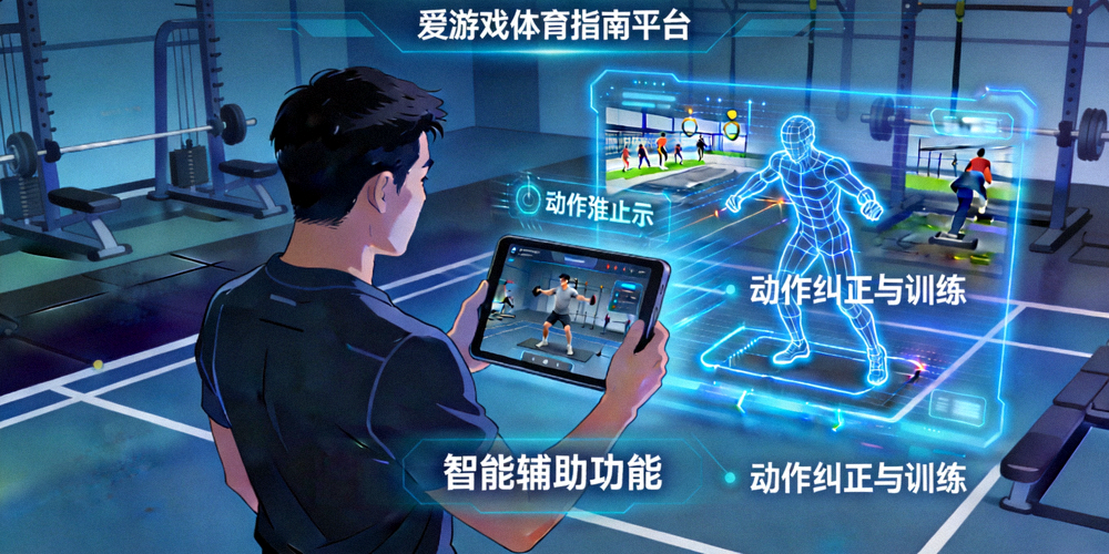 用户通过爱游戏体育指南平台的智能辅助功能进行动作纠正与训练