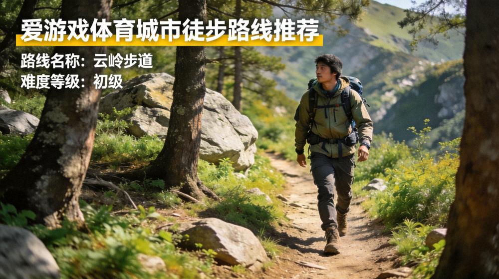 徒步者在山间小径行走 - 爱游戏体育城市徒步路线推荐场景