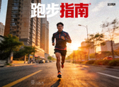 跑步指南封面图 - 运动者在城市道路上进行慢跑训练