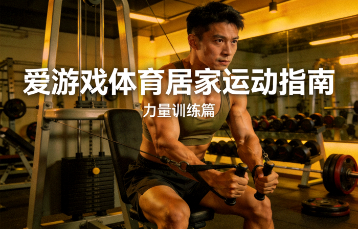 健身者在健身房使用器械进行力量训练 - 爱游戏体育居家运动指南配图