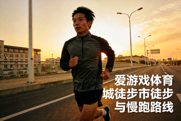 运动者在傍晚的城市道路上慢跑 - 爱游戏体育城市徒步与慢跑路线内容配图